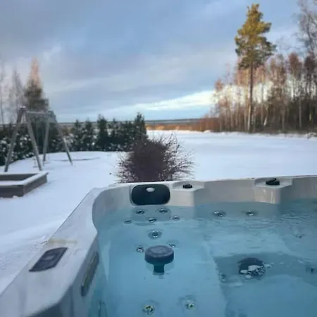 Parkkipaikalla Upealla Alueella Cassa Laurassa Rovaniemellae Apartment