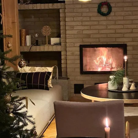 Parkkipaikalla Upealla Alueella Cassa Laurassa Rovaniemellae Rovaniemi
